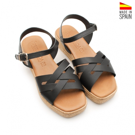 Sandalias Negras con plataforma