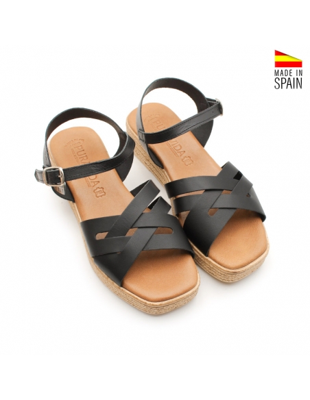 Sandalias Negras con plataforma
