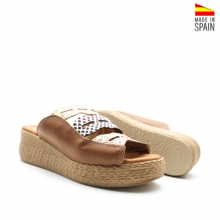 sandalias de cuña mujer