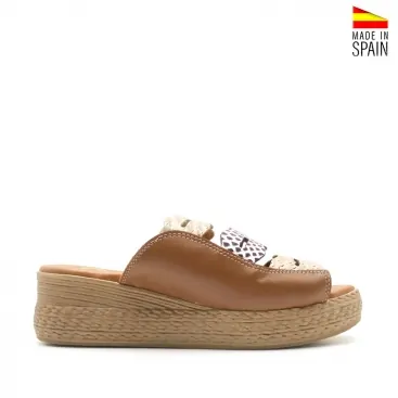 sandalias cuña de mujer