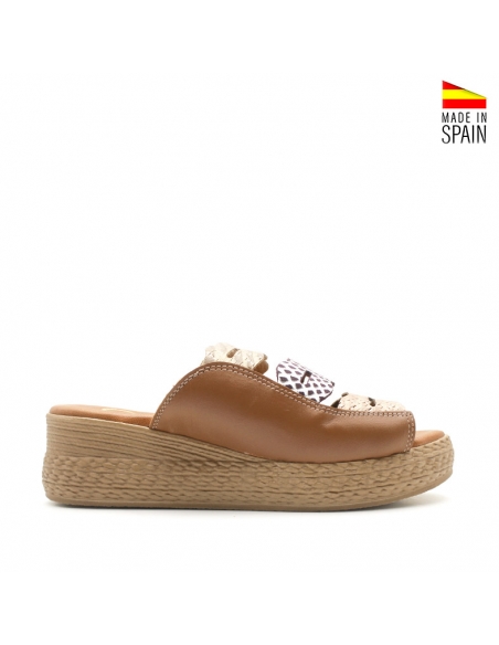 sandalias cuña de mujer