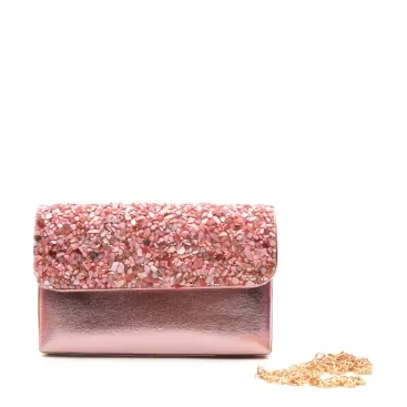 clutch rosa​ piedras