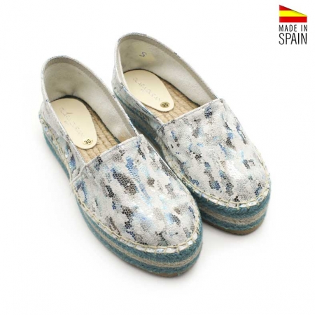 alpargatas plataforma yute mujer​