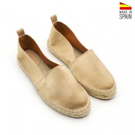 alpargata plana raso
