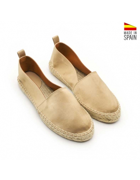 alpargata plana raso