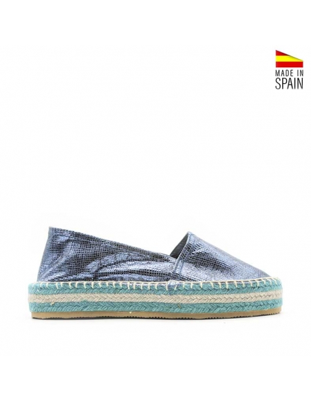 Alpargatas planas metalizadas