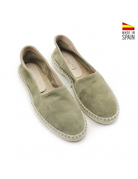 espardeñas planas verde militar