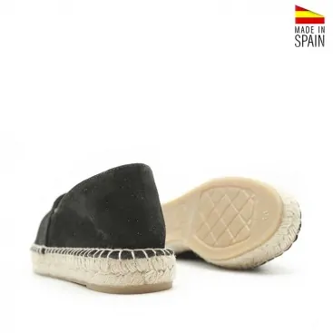 alpargata negra plana