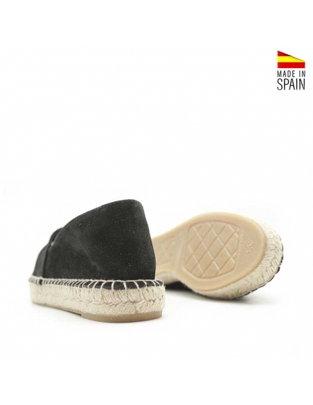 alpargata negra plana