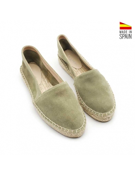 alpargata verde kakhi