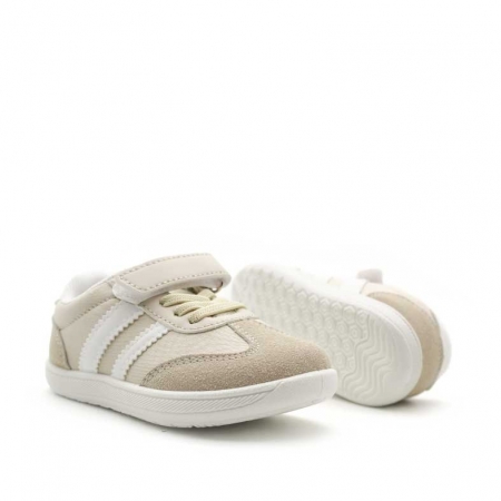 Zapatillas beige respetuosas niño