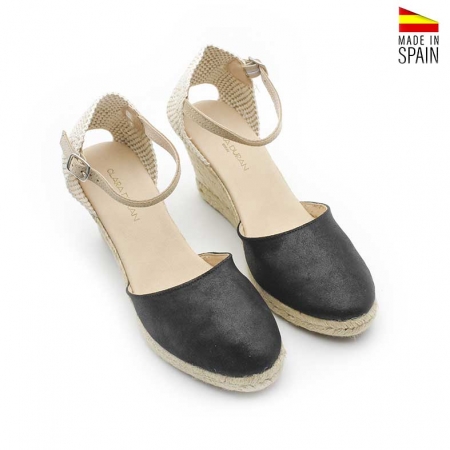 Alpargatas con Cuña Negra