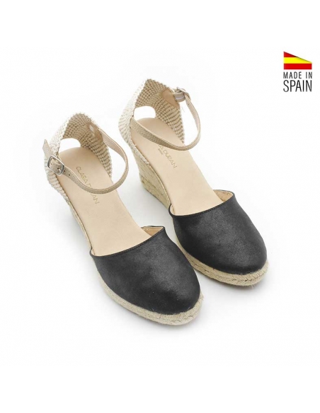 Alpargatas con Cuña Negra