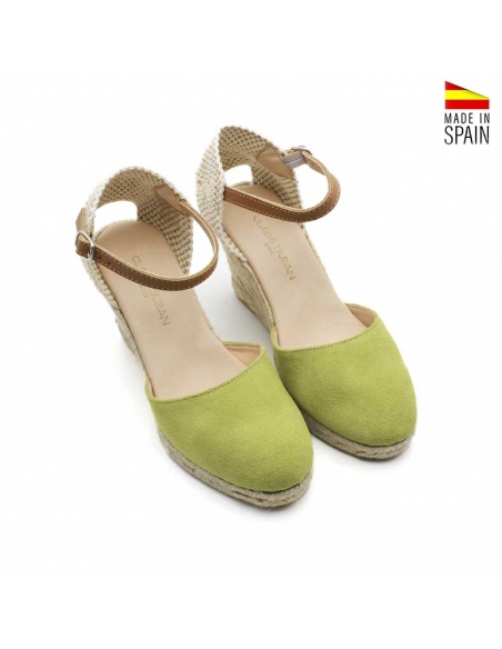 Alpargatas serraje Verde Lima