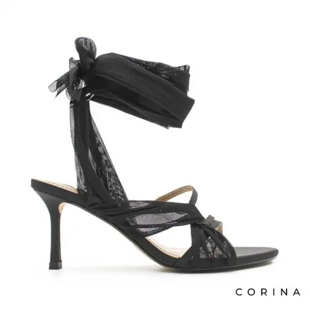 sandalia negra fiesta