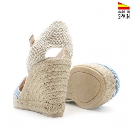 Alpargatas con Hebilla cuña mujer