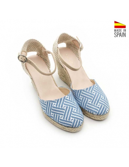 Alpargatas azules Mujer
