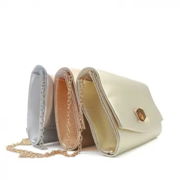 Cartera bronce elegante