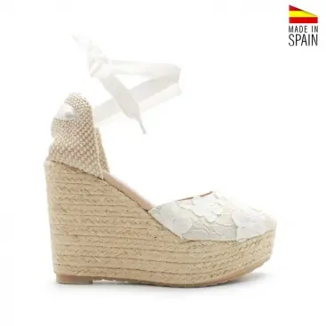 Alpargatas Cuña Blancas