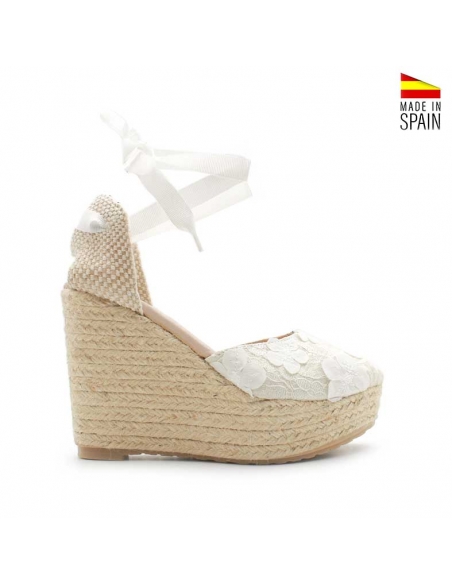 Alpargatas Cuña Blancas