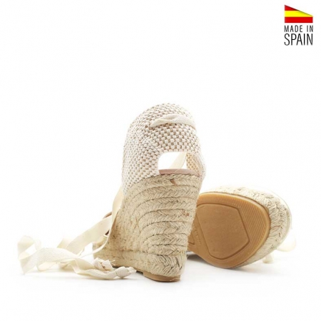 cuña esparto dorada