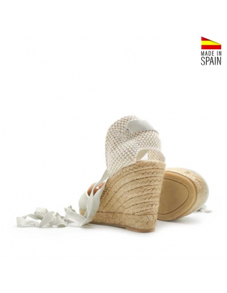 alpargata cuña gris