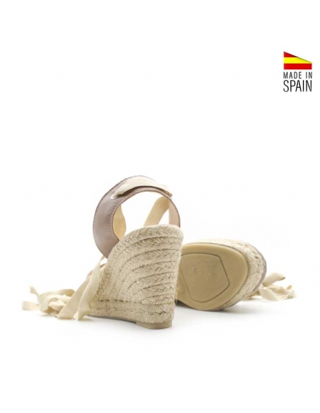alpargata piel mujer