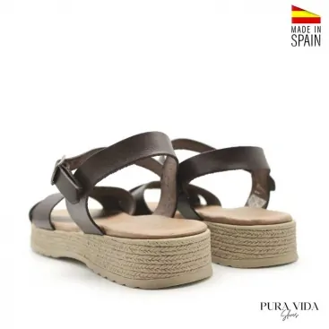 Sandalias cuna baja Marrones