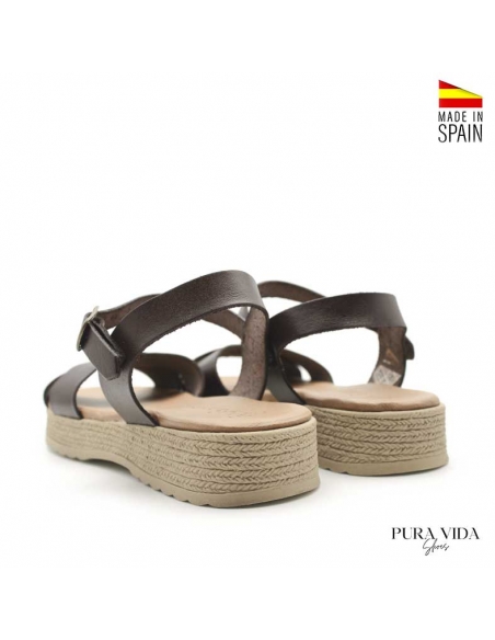Sandalias cuna baja Marrones