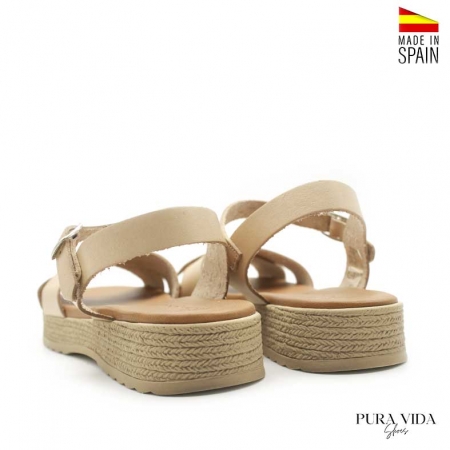 Sandalias cuero Pies Delicados