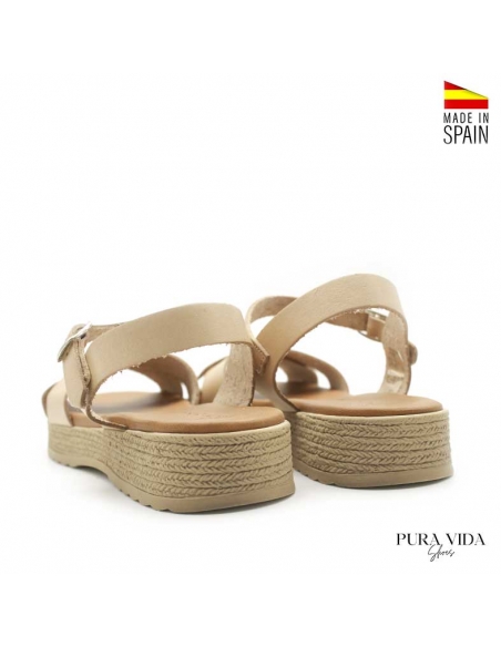 Sandalias cuero Pies Delicados