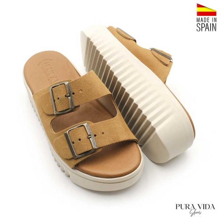 Sandalias Plataforma camel