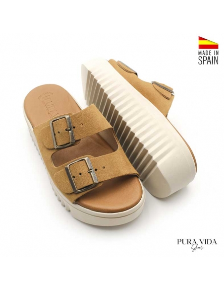 Sandalias Plataforma camel