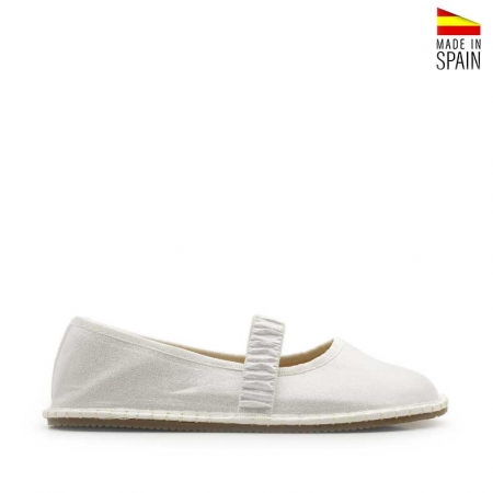 Merceditas Condiz blancas tipo veneciana vista lateral