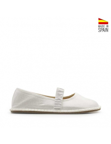 Merceditas Condiz blancas tipo veneciana vista lateral