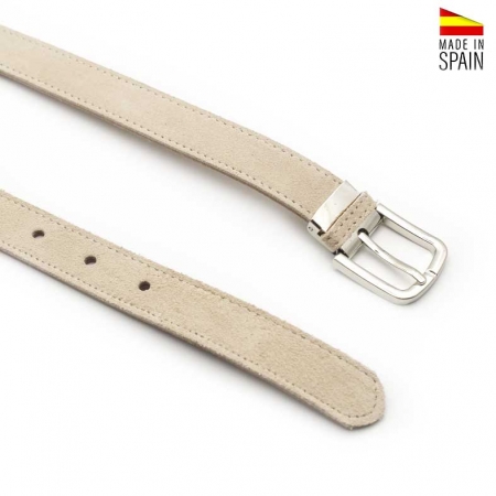 Cinturón beige para adolescentes