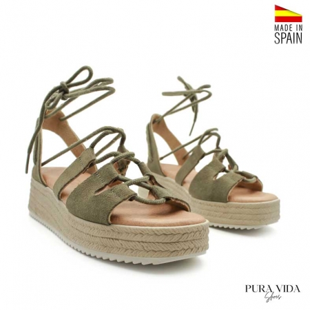 Sandalias verdes Romanas