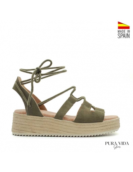 Sandalias Mujer Romanas verdes