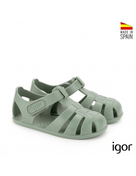 Calzado bebé playa verde