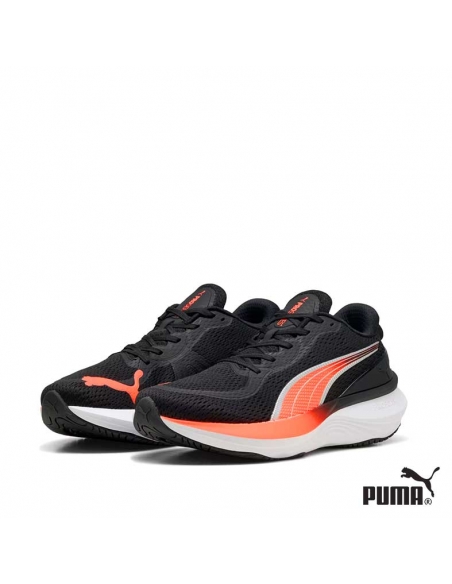 Deportivas Puma negro naranja