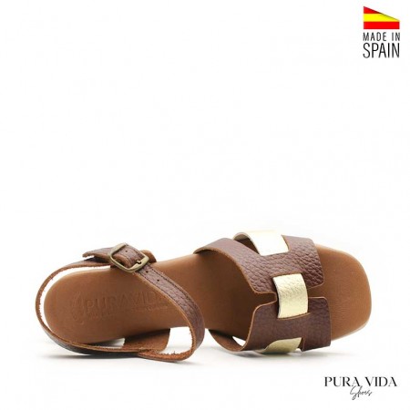 Sandalias Tacón marron