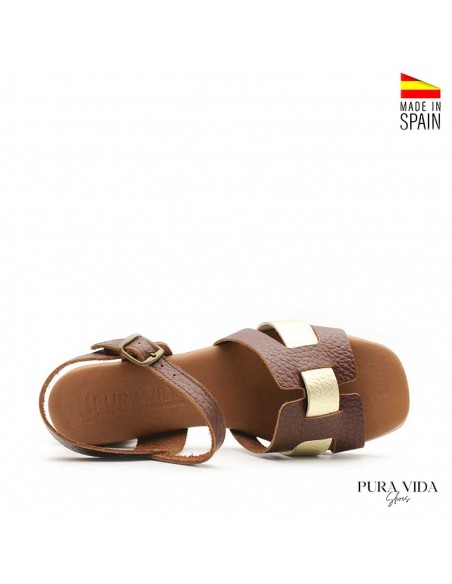 Sandalias Tacón marron
