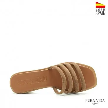 Sandalias Marrones de Tacon Ancho