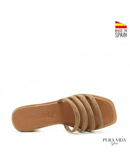 Sandalias Marrones de Tacon Ancho