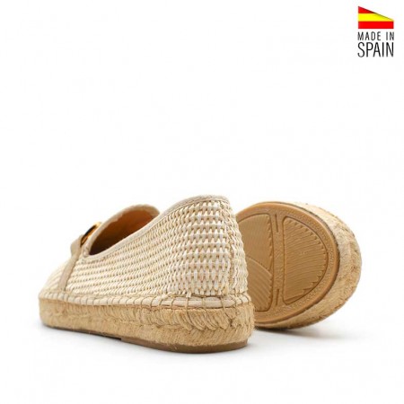 alpargatas rafia mujer​