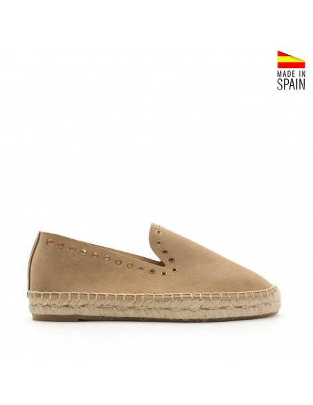 alpargta plana beige