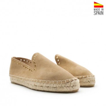Alpargatas cómodas mujer color camel
