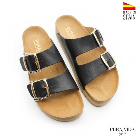 Sandalias bio hebillas plataforma