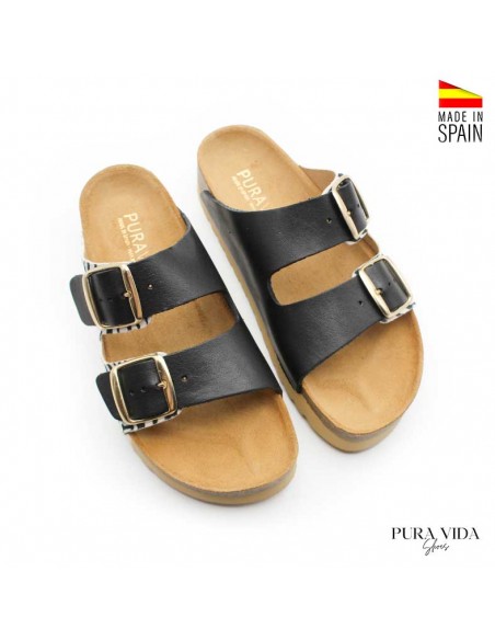 Sandalias bio hebillas plataforma