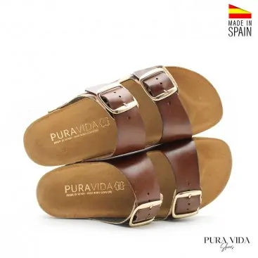 Sandalias estampado leopardo bio